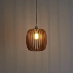 Habitat Achille Wooden Pendant Light - Natural 7 Habitat Achille Wooden Pendant Light - Natural -Habitat 8874812 R Z002C