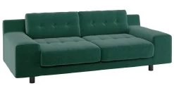 Habitat Hendricks Velvet 3 Seater Sofa - Emerald Green -Habitat 8878272 R Z008A
