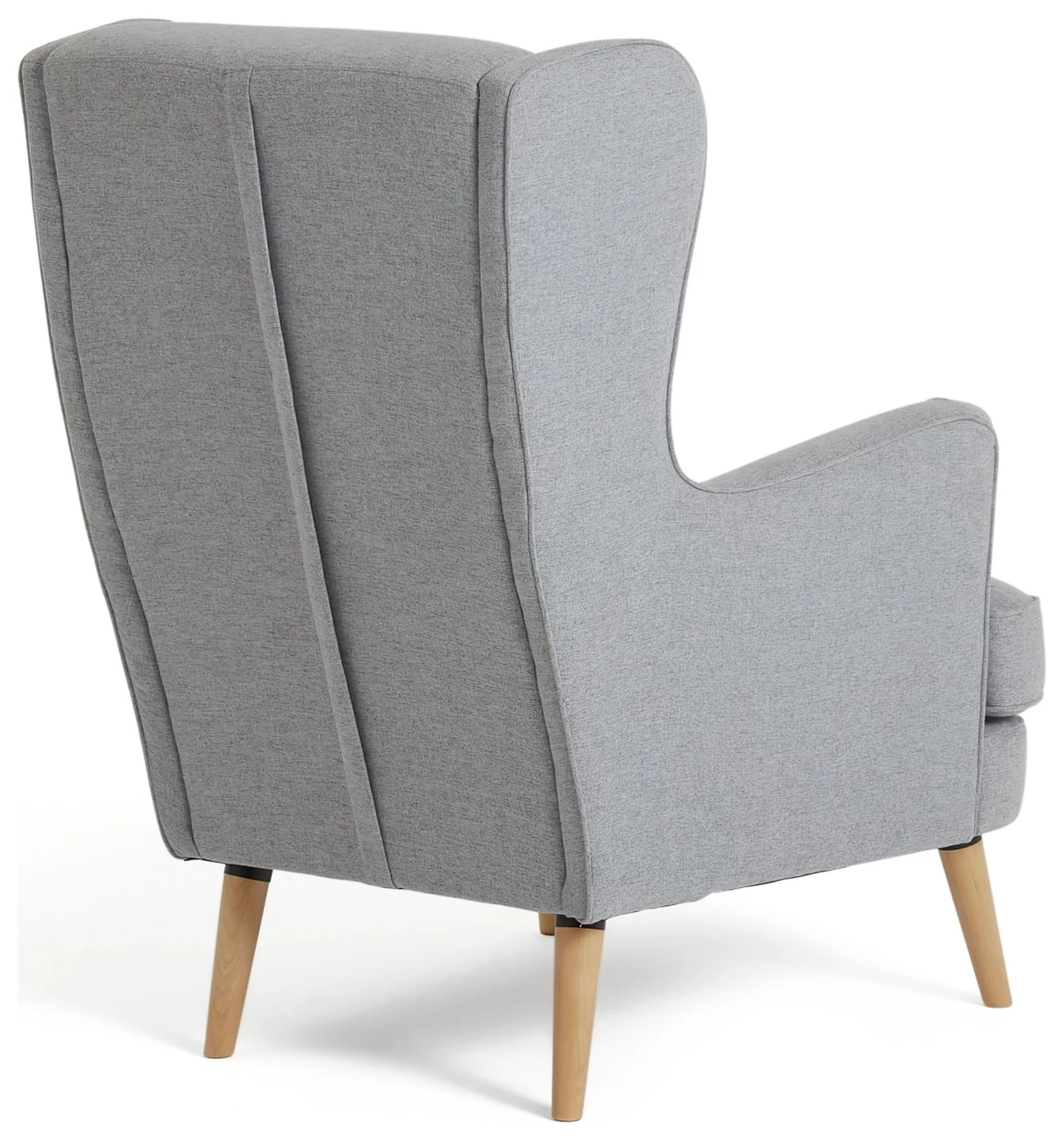 Habitat Callie Fabric Wingback Chair- Light Grey 8 Habitat Callie Fabric Wingback Chair- Light Grey - Image 6