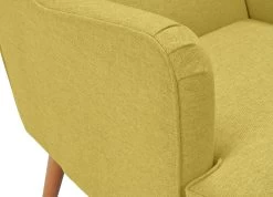 Habitat Callie Fabric Wingback Chair - Mustard -Habitat 8887562 R Z006A