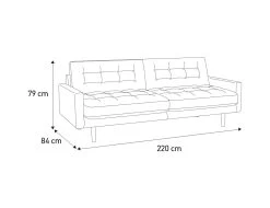 Habitat Fenner Velvet 3 Seater Sofa - Emerald -Habitat 8887957 R E001