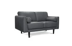 Habitat Jackson Leather 2 Seater Sofa - Grey -Habitat 8893336 R Z002A