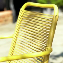 Habitat Ipanema 4 Seater Metal Garden Sofa Set - Yellow -Habitat 8893549 R Z010C