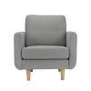Habitat Remi Fabric Armchair In A Box - Light Grey -Habitat 8896395 R Z001A