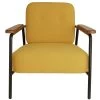 Habitat Cooper Fabric Armchair - Yellow -Habitat 8899244 R Z001A