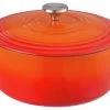 Habitat 5.3 Litre Cast Iron Casserole Dish - Orange