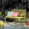 Habitat Indu 2 Seater Metal Bench - Yellow -Habitat 8906474 R Z001A