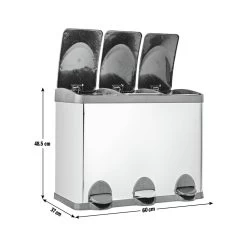 Habitat 45 Litre Triple Compartment Recycling Bin -Habitat 8909945 R Z020A