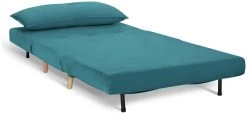 Habitat Roma Small Double Velvet Chairbed - Teal 11 Habitat Roma Small Double Velvet Chairbed - Teal -Habitat 8921758 R Z002A
