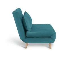 Habitat Roma Small Double Velvet Chairbed - Teal 13 Habitat Roma Small Double Velvet Chairbed - Teal -Habitat 8921758 R Z004A
