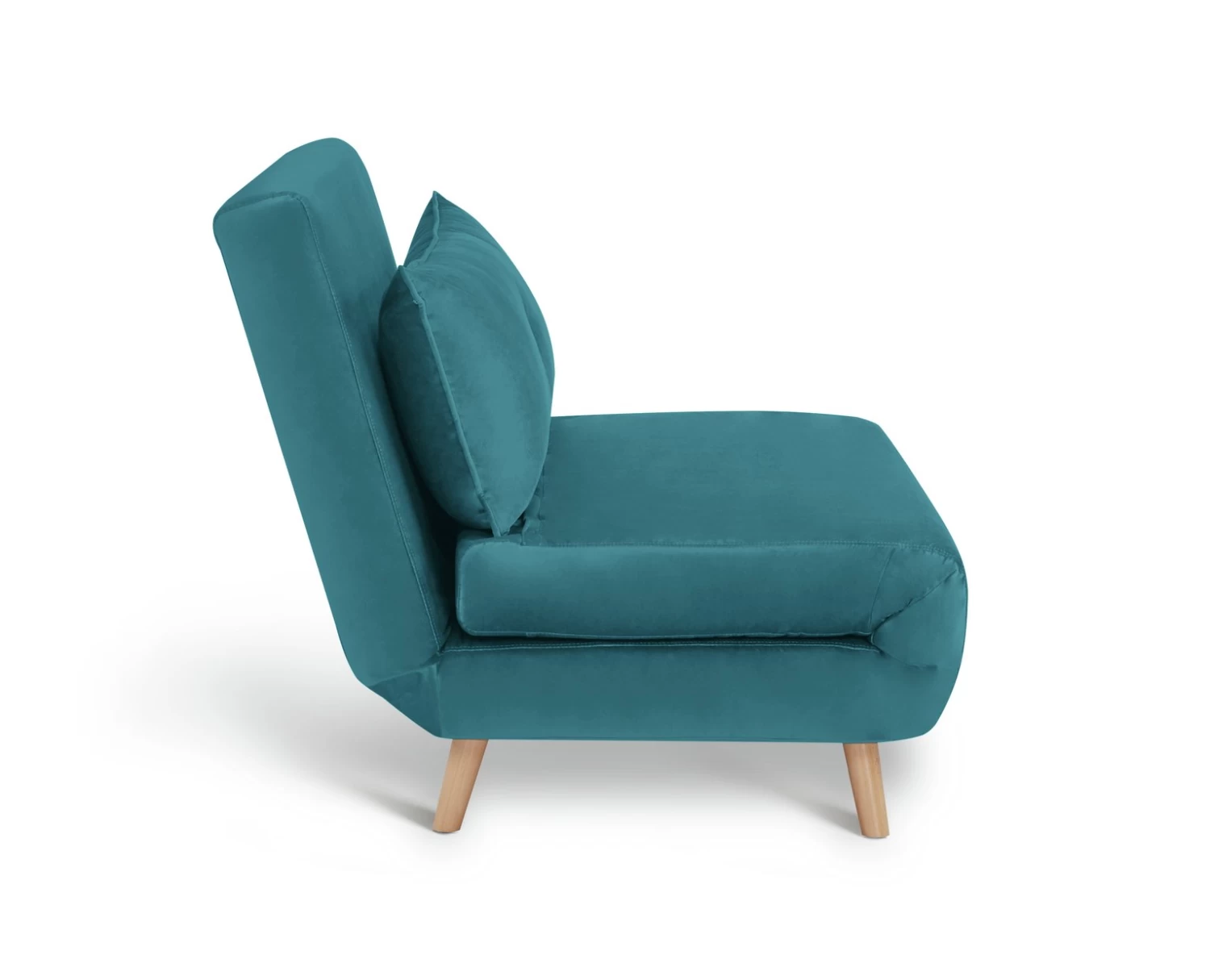 Habitat Roma Small Double Velvet Chairbed - Teal 8 Habitat Roma Small Double Velvet Chairbed - Teal - Image 6
