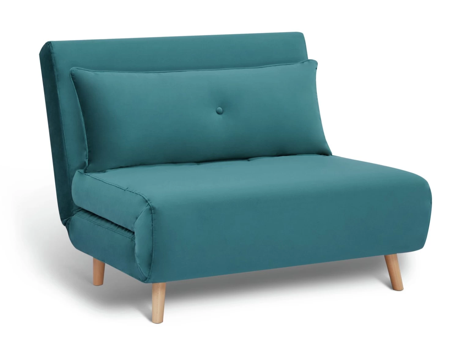 Habitat Roma Small Double Velvet Chairbed - Teal 3 Habitat Roma Small Double Velvet Chairbed - Teal