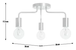 Habitat Rayner Steel LED Flush Ceiling Light - Rosegold -Habitat 8927226 R Z017A