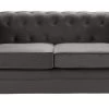 Habitat Chesterfield Velvet 2 Seater Sofa - Charcoal -Habitat 8935782 R Z001A