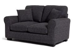 Habitat Lisbon Fabric 2 Seater Sofa - Charcoal -Habitat 8948858 R Z002A