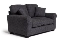 Habitat Lisbon Fabric 2 Seater Sofa - Charcoal -Habitat 8948858 R Z004A