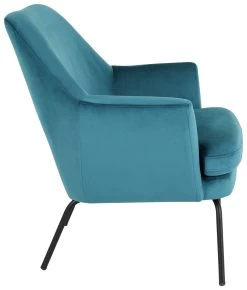 Habitat Celine Velvet Accent Chair - Teal -Habitat 8954732 R Z002A