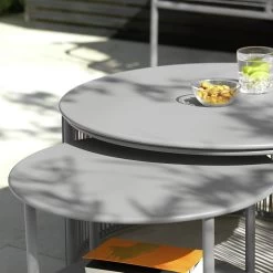 Habitat Ipanema Metal Garden Coffee Table - Grey -Habitat 8957045 R Z002C