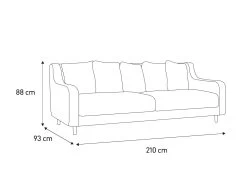 Habitat Swift Velvet 3 Seater Sofa - Moss Green 11 Habitat Swift Velvet 3 Seater Sofa - Moss Green -Habitat 8957870 R E020