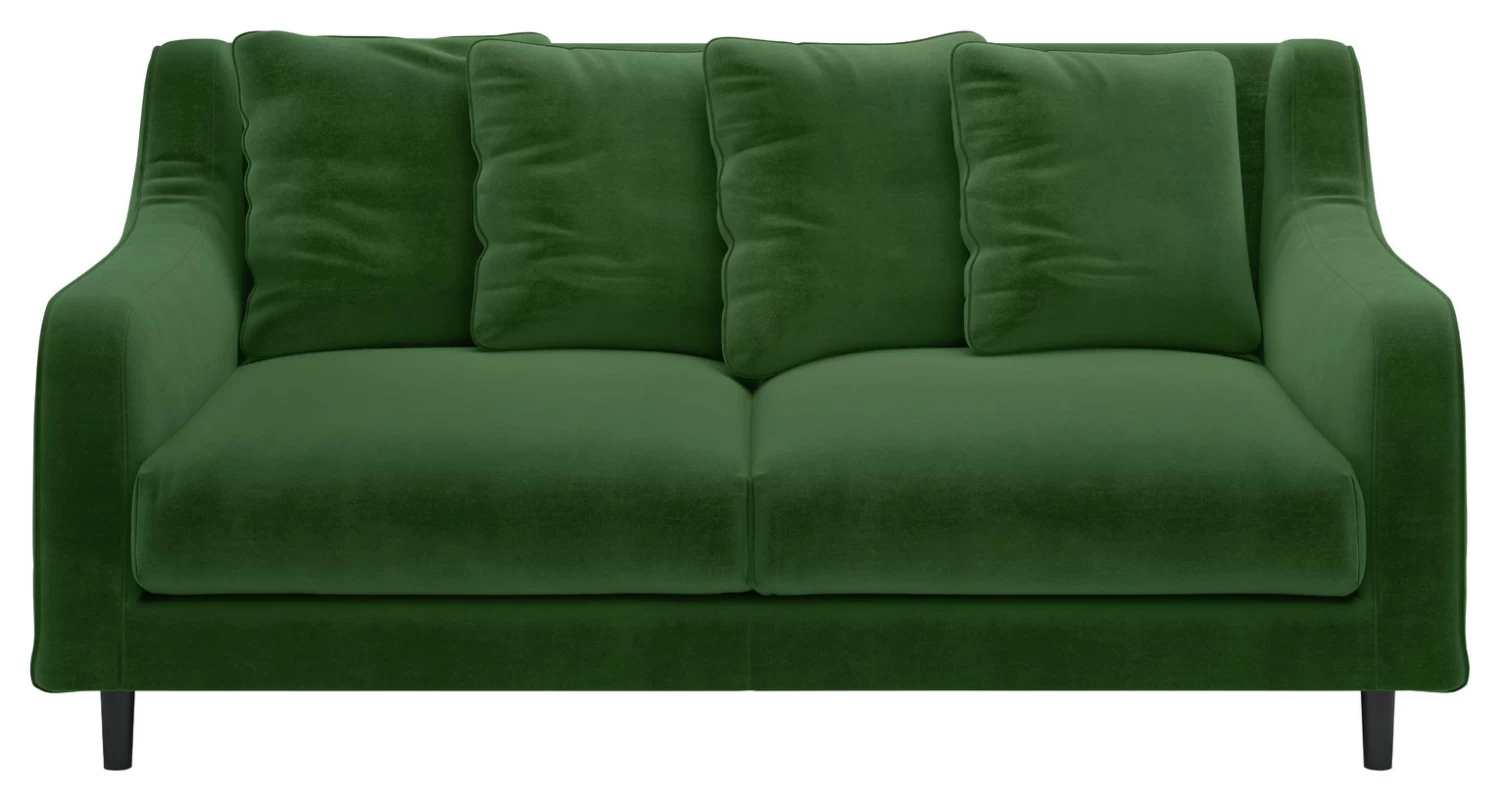 Habitat Swift Velvet 3 Seater Sofa - Moss Green 8 Habitat Swift Velvet 3 Seater Sofa - Moss Green - Image 6