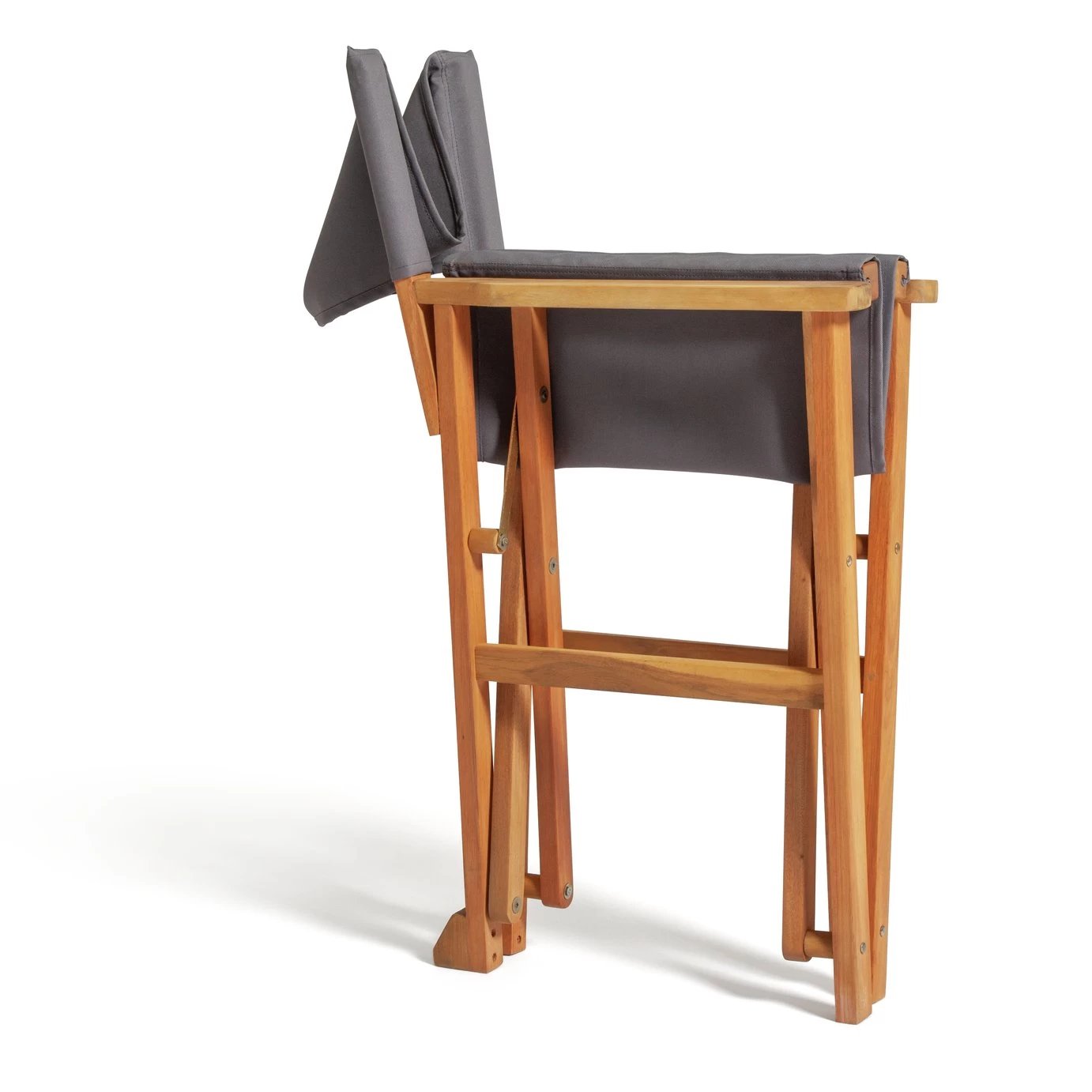 Habitat Folding Wooden Director Chair - Charcoal 10 Habitat Folding Wooden Director Chair - Charcoal - Image 8