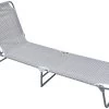 Habitat Folding Sun Lounger - Grey -Habitat 8973438 R Z001A