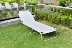 Habitat Folding Sun Lounger - Grey -Habitat 8973438 R Z001C