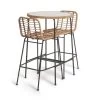 Habitat 2 Seater Bamboo Garden Bar Bistro Set -Habitat 8974145 R Z001A