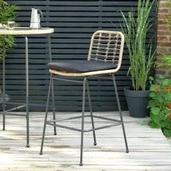 Habitat 2 Seater Bamboo Garden Bar Bistro Set -Habitat 8974145 R Z004C