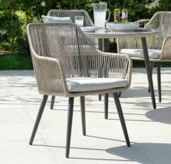 Habitat Malta 4 Seater Rattan Effect Patio Set - Natural -Habitat 8981671 R Z002C