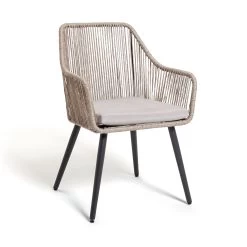 Habitat Malta 4 Seater Rattan Effect Patio Set - Natural -Habitat 8981671 R Z003A