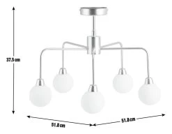 Habitat Boyd Flush Ceiling Light - Brass -Habitat 8982687 R E001