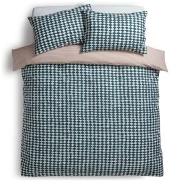 Habitat Cotton Scallop Teal Reversible Bedding Set - Double -Habitat 8985684 R Z002A