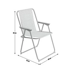 Habitat Folding Metal Garden Chair - Grey 14 Habitat Folding Metal Garden Chair - Grey -Habitat 8991609 R E001