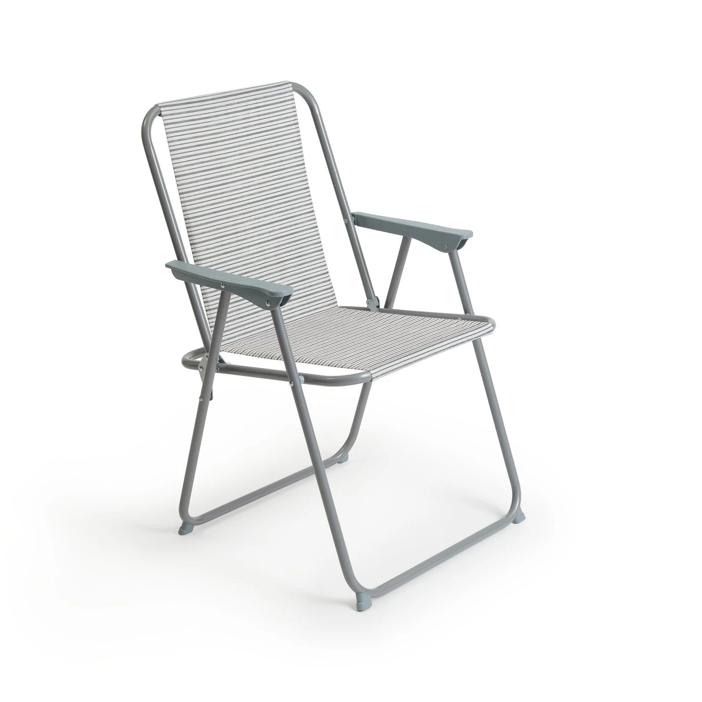 Habitat Folding Metal Garden Chair - Grey 3 Habitat Folding Metal Garden Chair - Grey
