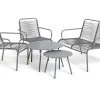 Habitat Ipanema 4 Seater Metal Garden Sofa Set - Grey -Habitat 9114588 R Z001A