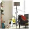 Habitat Tripod Floor Lamp - Grey And Chrome -Habitat 9132742 R Z001A