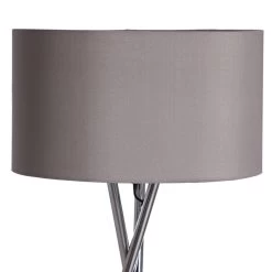 Habitat Tripod Floor Lamp - Grey And Chrome 16 Habitat Tripod Floor Lamp - Grey And Chrome -Habitat 9132742 R Z005A