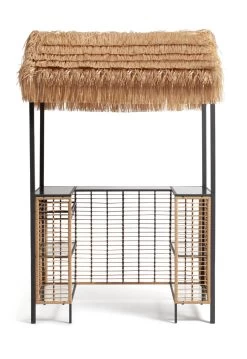 Habitat Beach Bar Gazebo With Stools - Natural -Habitat 9139941 R Z002A