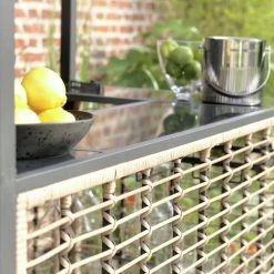 Habitat Beach Bar Gazebo With Stools - Natural -Habitat 9139941 R Z010C