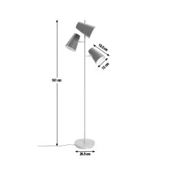 Habitat 3 Light Floor Lamp -Habitat 9168187 R Z001E