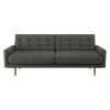 Habitat Fenner Fabric 3 Seater Sofa - Charcoal -Habitat 9173440 R Z001A