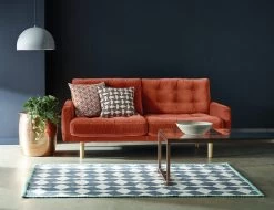 Habitat Fenner Fabric 3 Seater Sofa - Charcoal -Habitat 9173440 R Z001C