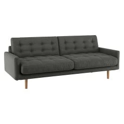 Habitat Fenner Fabric 3 Seater Sofa - Charcoal -Habitat 9173440 R Z003A