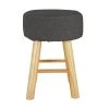 Habitat Sophie Small Fabric Stool - Charcoal 1 Habitat Sophie Small Fabric Stool - Charcoal -Habitat 9178029 R Z001A