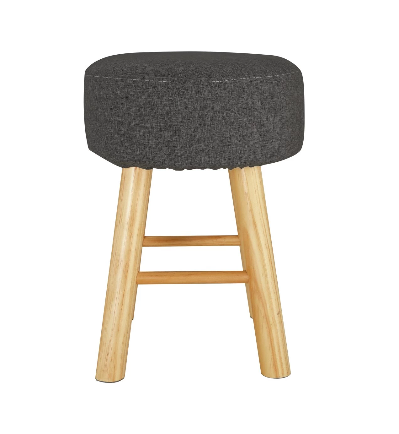 Habitat Sophie Small Fabric Stool - Charcoal 3 Habitat Sophie Small Fabric Stool - Charcoal