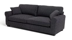 Habitat Lisbon Fabric 4 Seater Sofa - Charcoal -Habitat 9178555 R Z002A