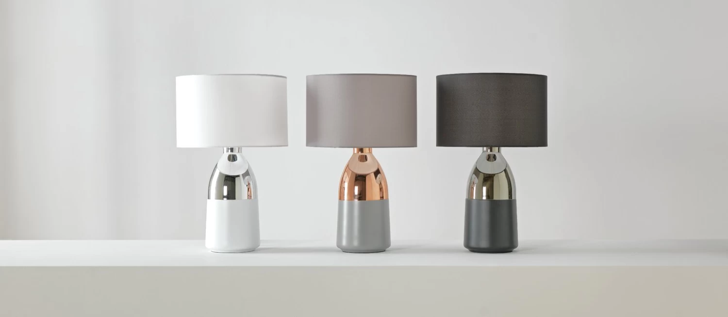 Habitat Pluto Touch Table Lamp - Copper & Grey 11 Habitat Pluto Touch Table Lamp - Copper & Grey - Image 9