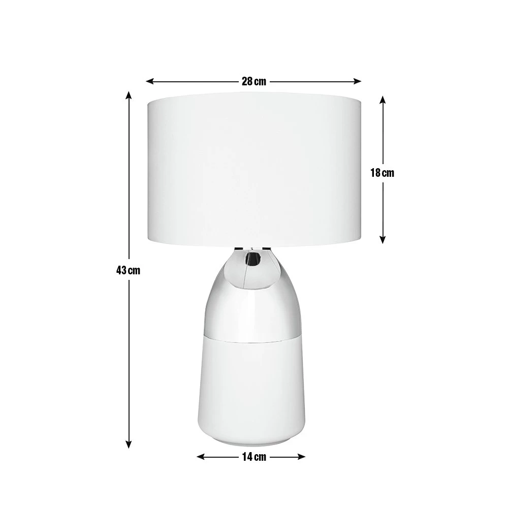 Habitat Pluto Touch Table Lamp - Copper & Grey 10 Habitat Pluto Touch Table Lamp - Copper & Grey - Image 8