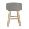 Habitat Sophie Small Fabric Stool - Light Grey 1 Habitat Sophie Small Fabric Stool - Light Grey -Habitat 9180873 R Z001A